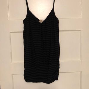 Ella Moss black striped long tank top